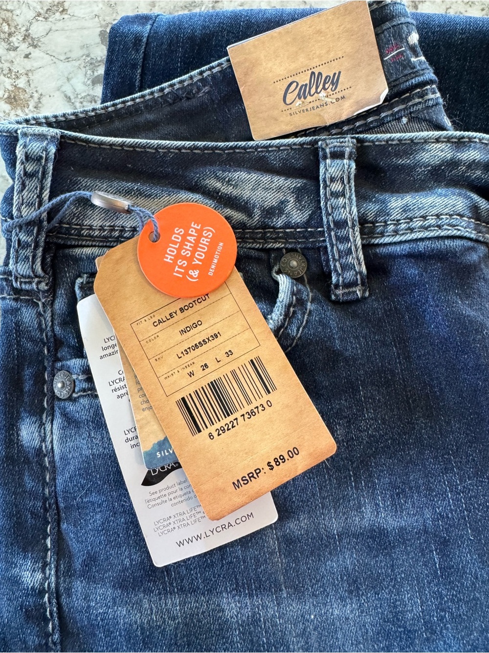 Silver Jeans Calley Indigo Bootcut Jeans